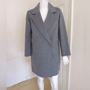 THEORY Boy Double Face Wool-Cashmere-Blend Coat-New with Tag. Size Large.
